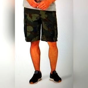 NWT LEE MENS MOSS CAMO RELAXED FIR CARGO SHORTS SIZE 44